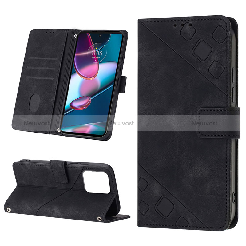 Leather Case Stands Flip Cover Holder YB1 for Motorola Moto Edge 40 Pro 5G