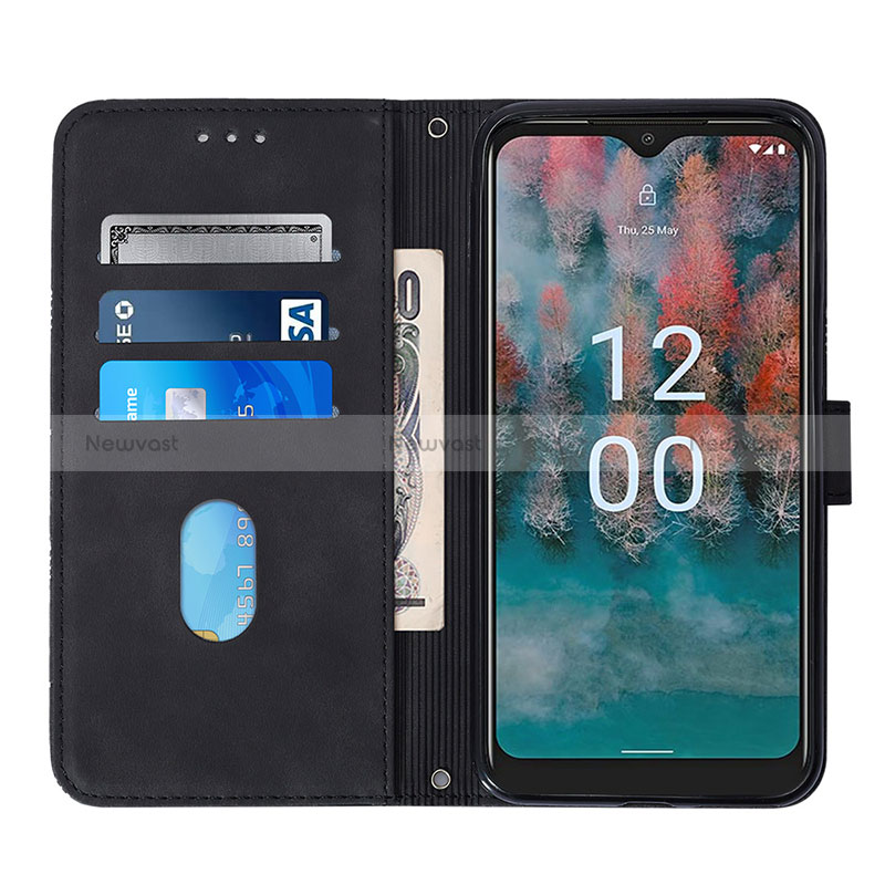 Leather Case Stands Flip Cover Holder YB1 for Nokia C12