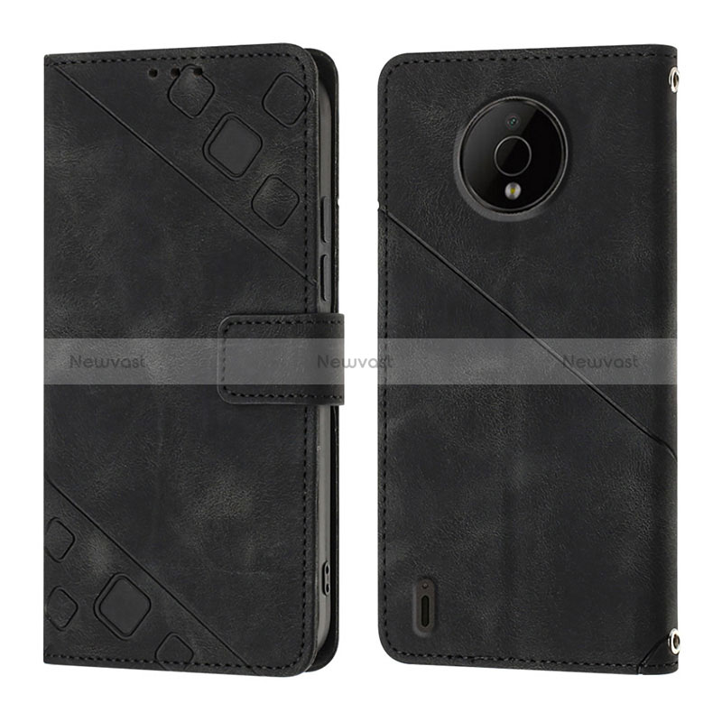 Leather Case Stands Flip Cover Holder YB1 for Nokia C200