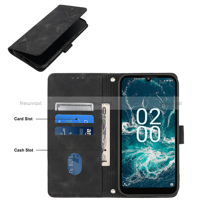 Leather Case Stands Flip Cover Holder YB1 for Nokia C200