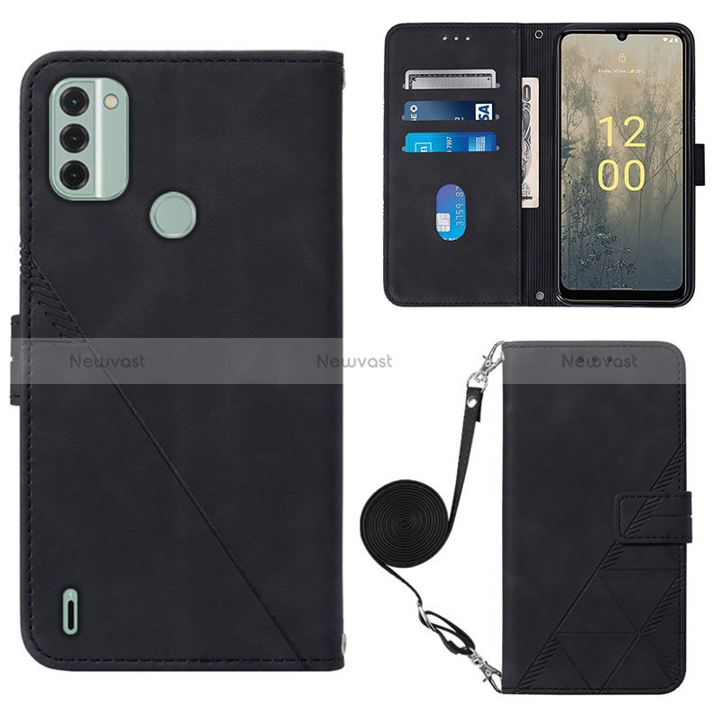 Leather Case Stands Flip Cover Holder YB1 for Nokia C31