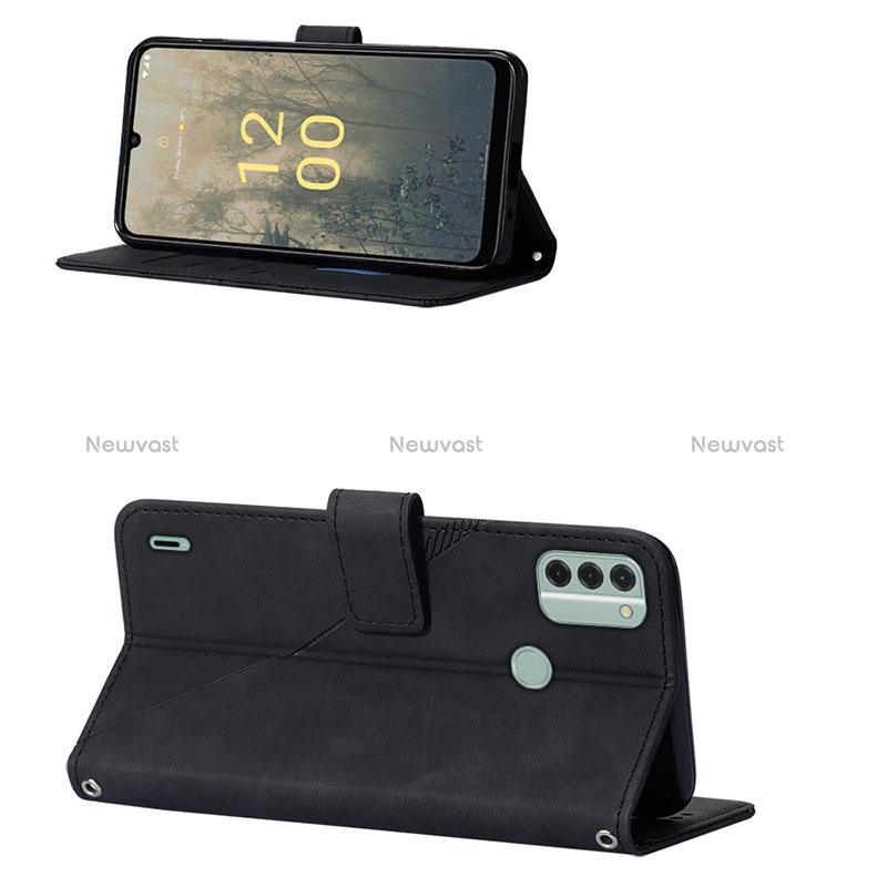 Leather Case Stands Flip Cover Holder YB1 for Nokia C31