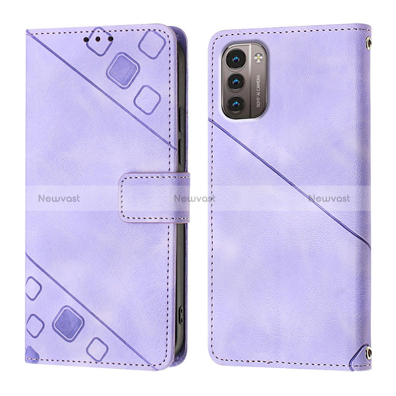 Leather Case Stands Flip Cover Holder YB1 for Nokia G11