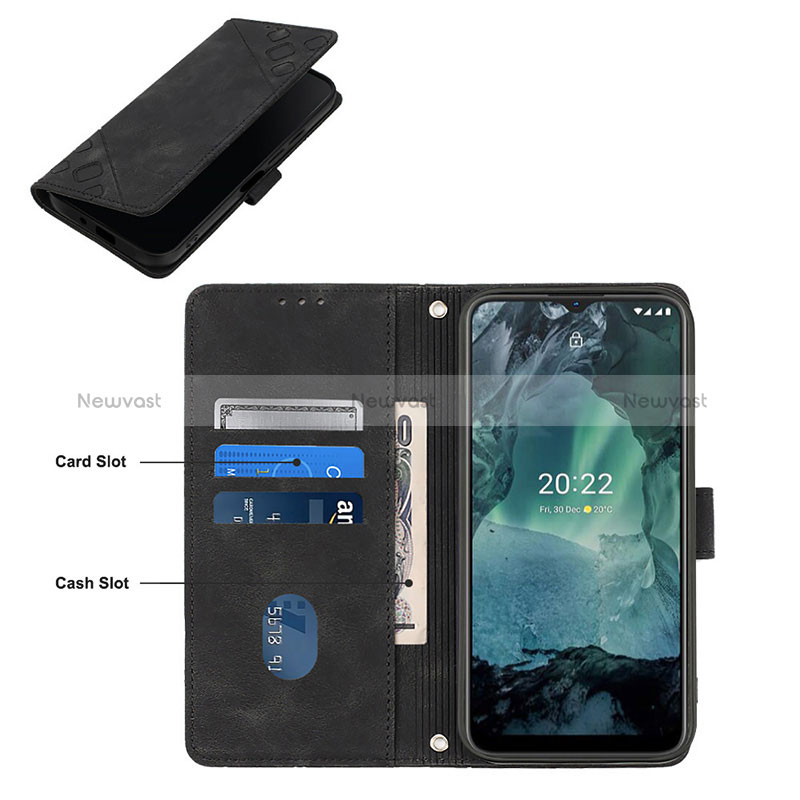 Leather Case Stands Flip Cover Holder YB1 for Nokia G21