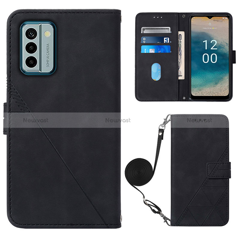 Leather Case Stands Flip Cover Holder YB1 for Nokia G22