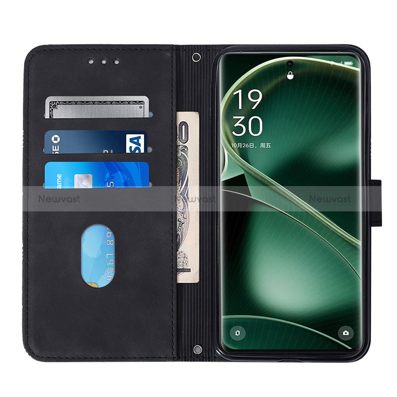 Leather Case Stands Flip Cover Holder YB1 for Oppo Find X6 Pro 5G