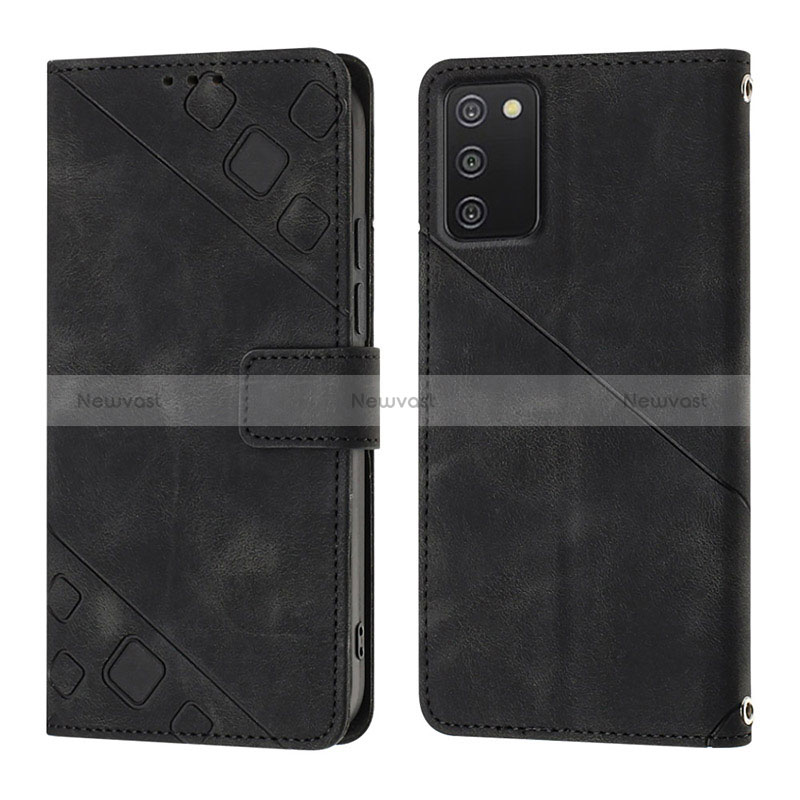 Leather Case Stands Flip Cover Holder YB1 for Samsung Galaxy A02s