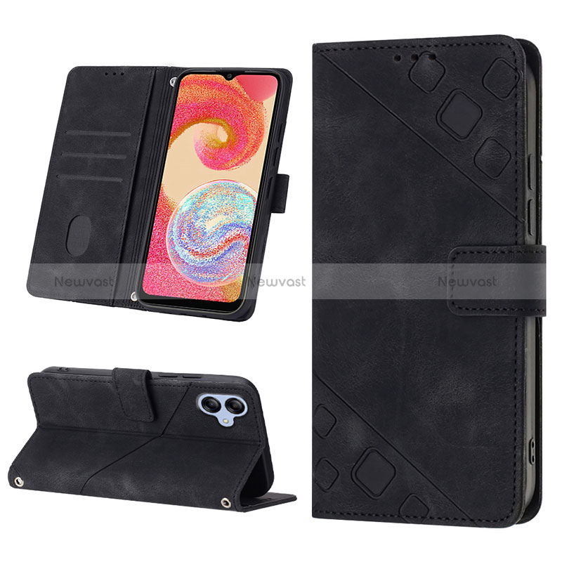 Leather Case Stands Flip Cover Holder YB1 for Samsung Galaxy A04E