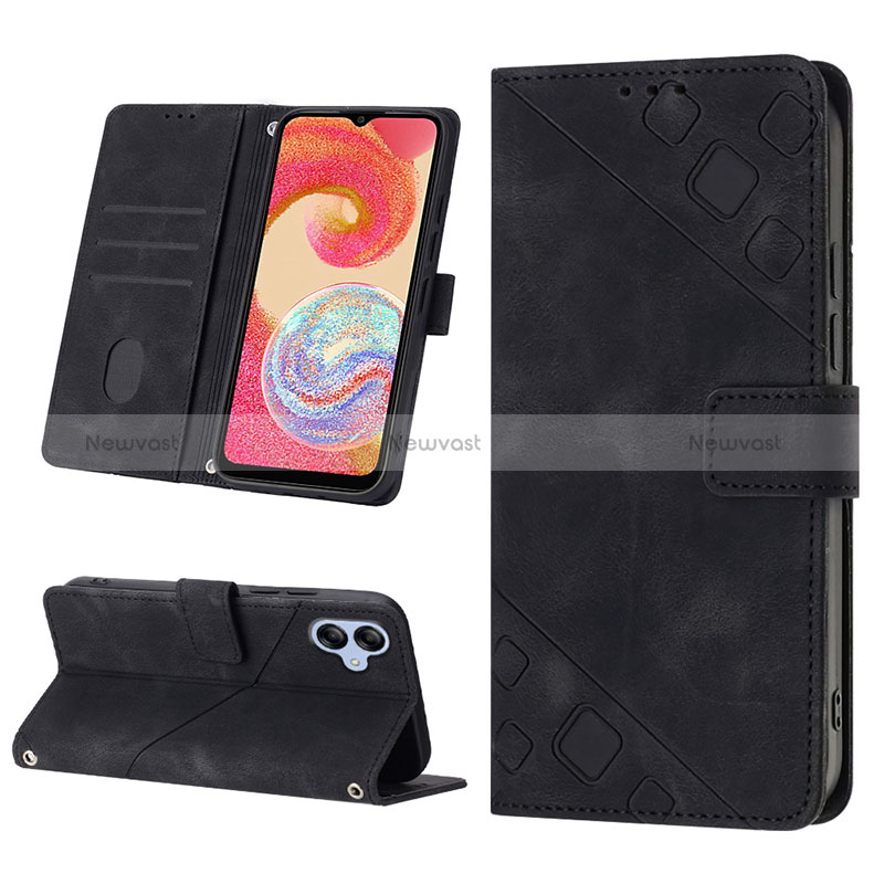 Leather Case Stands Flip Cover Holder YB1 for Samsung Galaxy F04