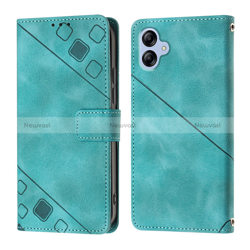 Leather Case Stands Flip Cover Holder YB1 for Samsung Galaxy M04