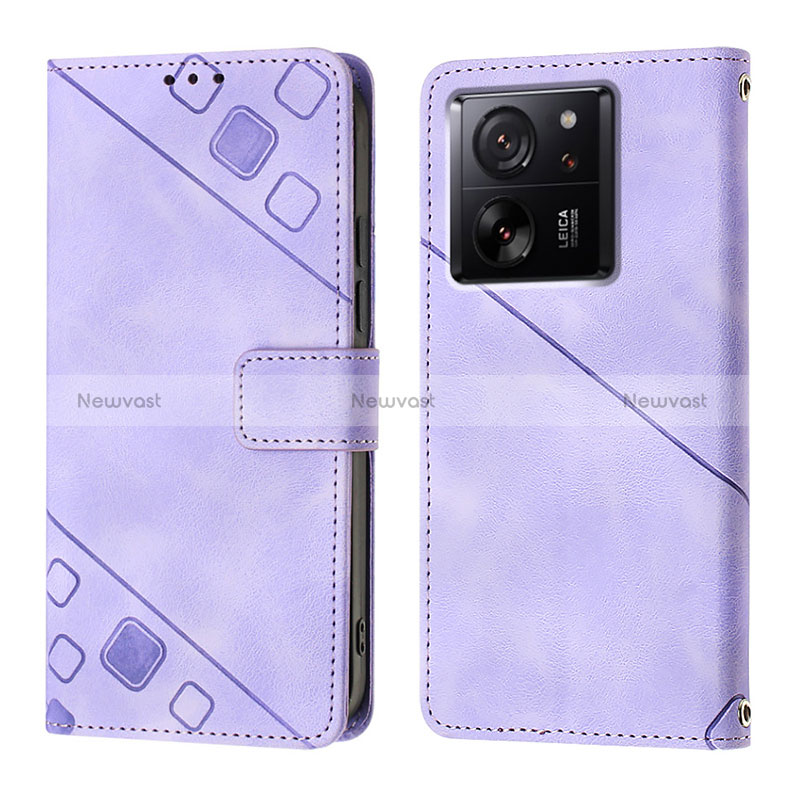 Leather Case Stands Flip Cover Holder YB1 for Xiaomi Mi 13T 5G