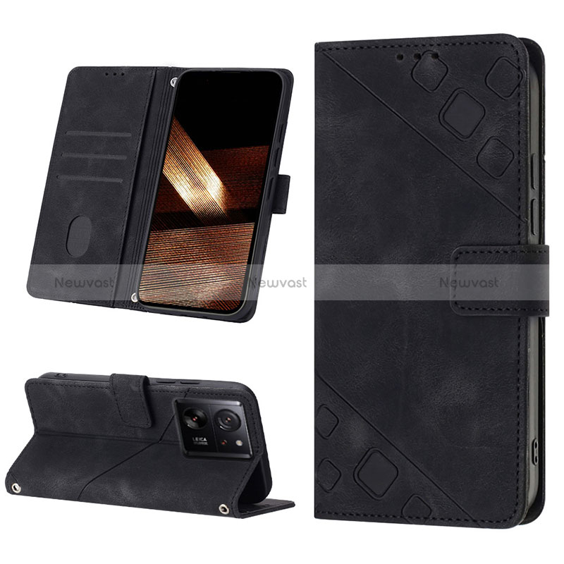 Leather Case Stands Flip Cover Holder YB1 for Xiaomi Mi 13T 5G