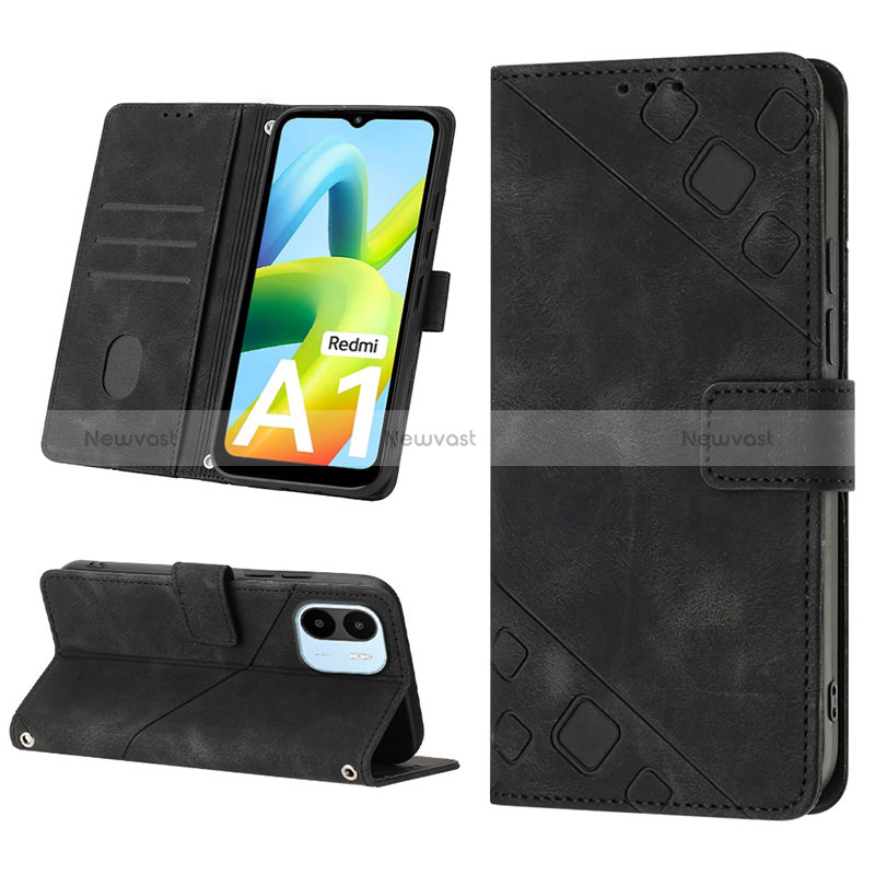 Leather Case Stands Flip Cover Holder YB1 for Xiaomi Poco C50