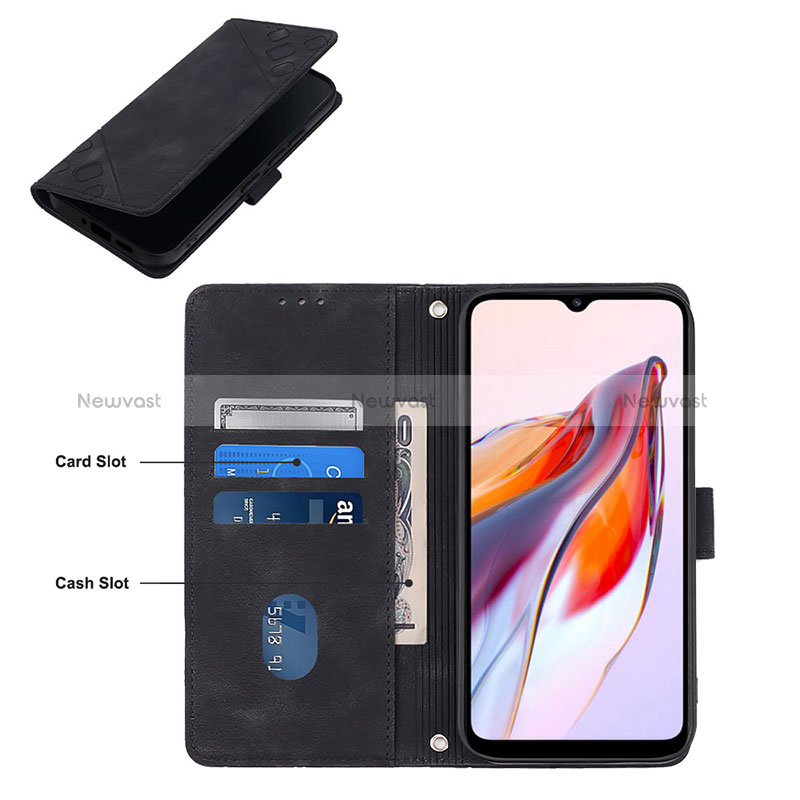 Leather Case Stands Flip Cover Holder YB1 for Xiaomi Poco C55