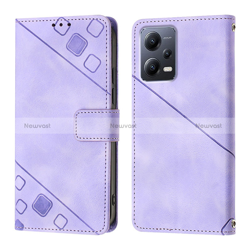 Leather Case Stands Flip Cover Holder YB1 for Xiaomi Poco X5 5G