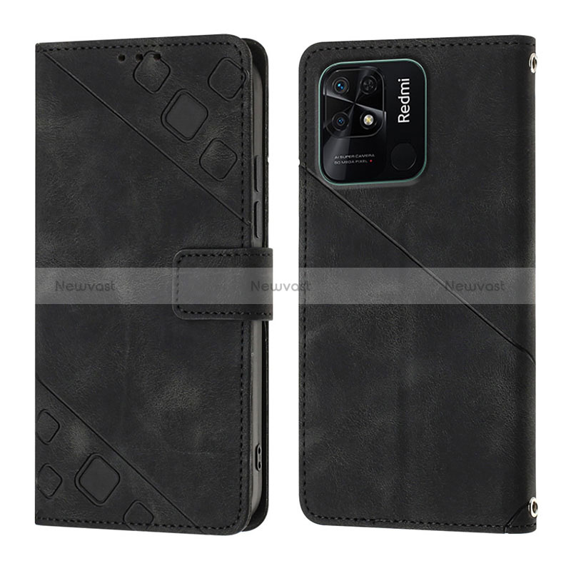 Leather Case Stands Flip Cover Holder YB1 for Xiaomi Redmi 10 Power