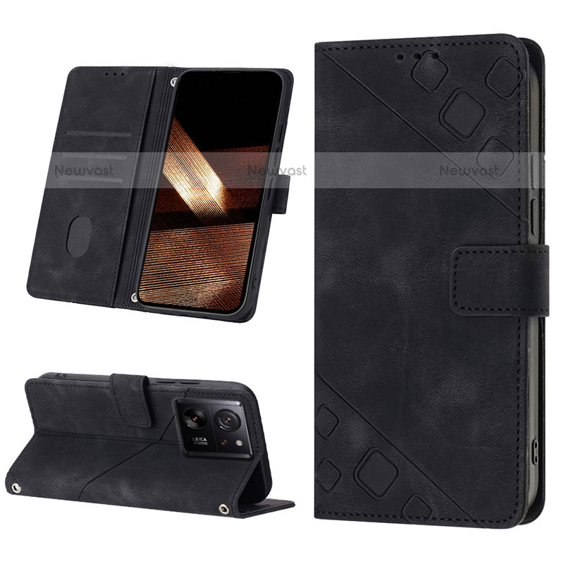 Leather Case Stands Flip Cover Holder YB1 for Xiaomi Redmi K60 Ultra 5G