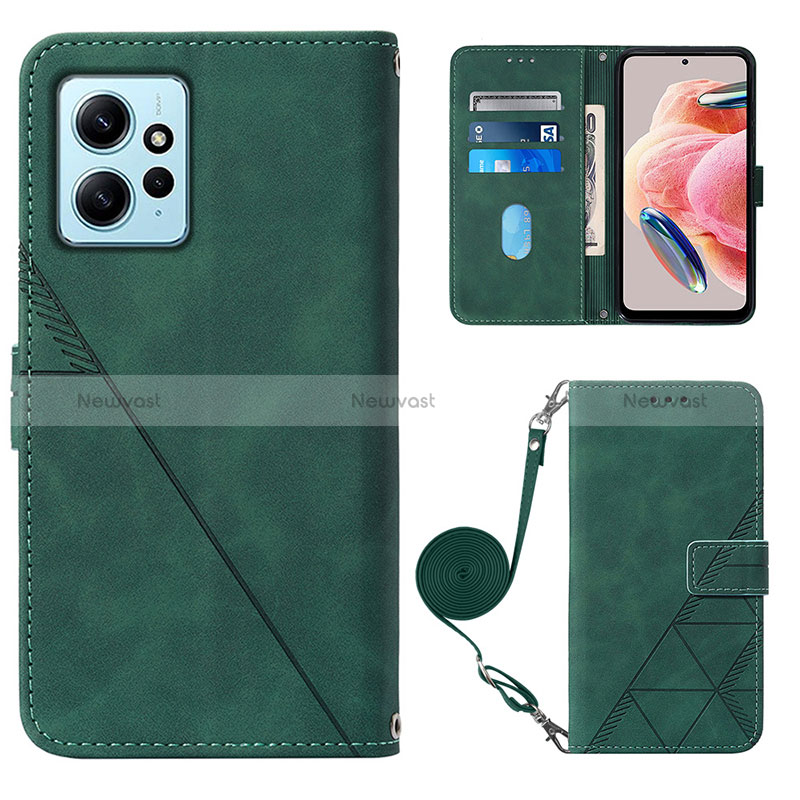 Leather Case Stands Flip Cover Holder YB1 for Xiaomi Redmi Note 12 4G