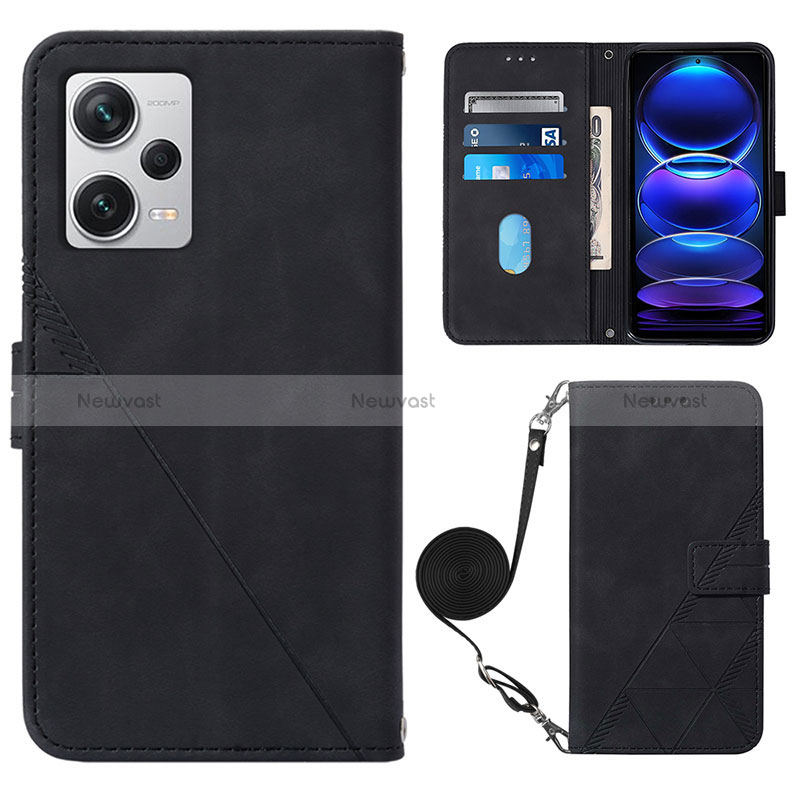 Leather Case Stands Flip Cover Holder YB1 for Xiaomi Redmi Note 12 Explorer