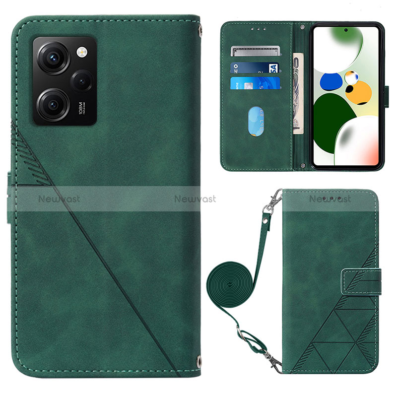 Leather Case Stands Flip Cover Holder YB1 for Xiaomi Redmi Note 12 Pro Speed 5G