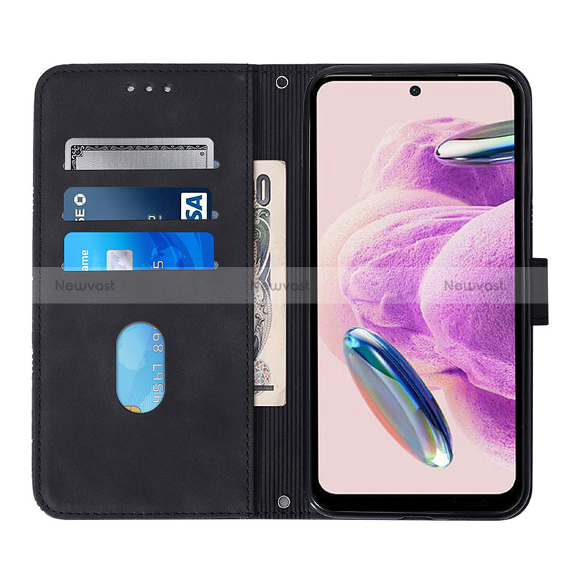 Leather Case Stands Flip Cover Holder YB1 for Xiaomi Redmi Note 12S