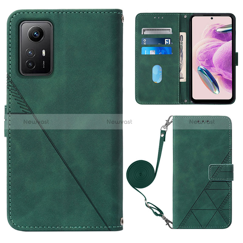 Leather Case Stands Flip Cover Holder YB1 for Xiaomi Redmi Note 12S