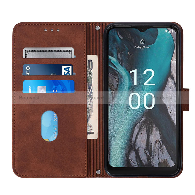 Leather Case Stands Flip Cover Holder YB2 for Nokia C22