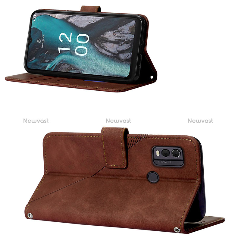 Leather Case Stands Flip Cover Holder YB2 for Nokia C22