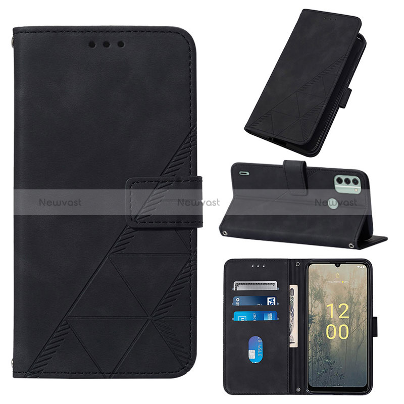 Leather Case Stands Flip Cover Holder YB2 for Nokia C31