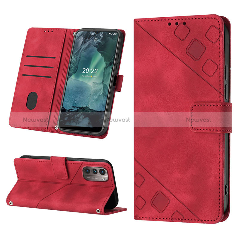 Leather Case Stands Flip Cover Holder YB2 for Nokia G11