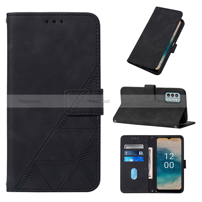 Leather Case Stands Flip Cover Holder YB2 for Nokia G22