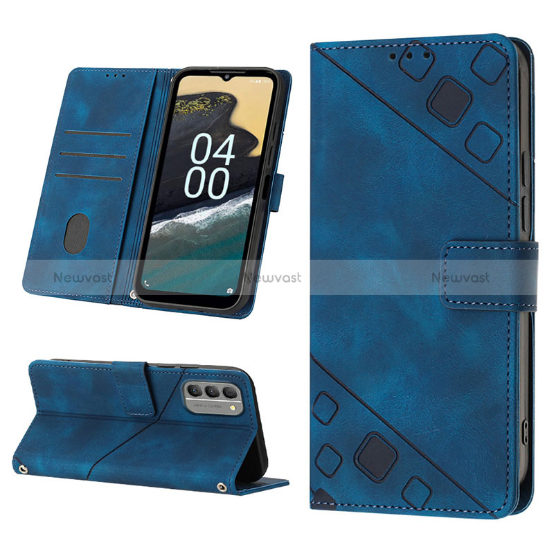 Leather Case Stands Flip Cover Holder YB2 for Nokia G400 5G