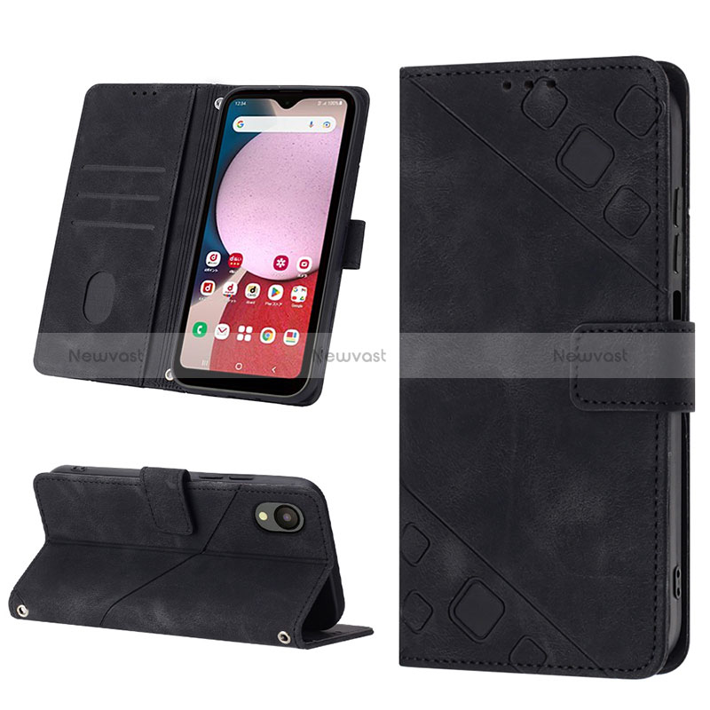 Leather Case Stands Flip Cover Holder YB2 for Samsung Galaxy A23 5G SC-56C