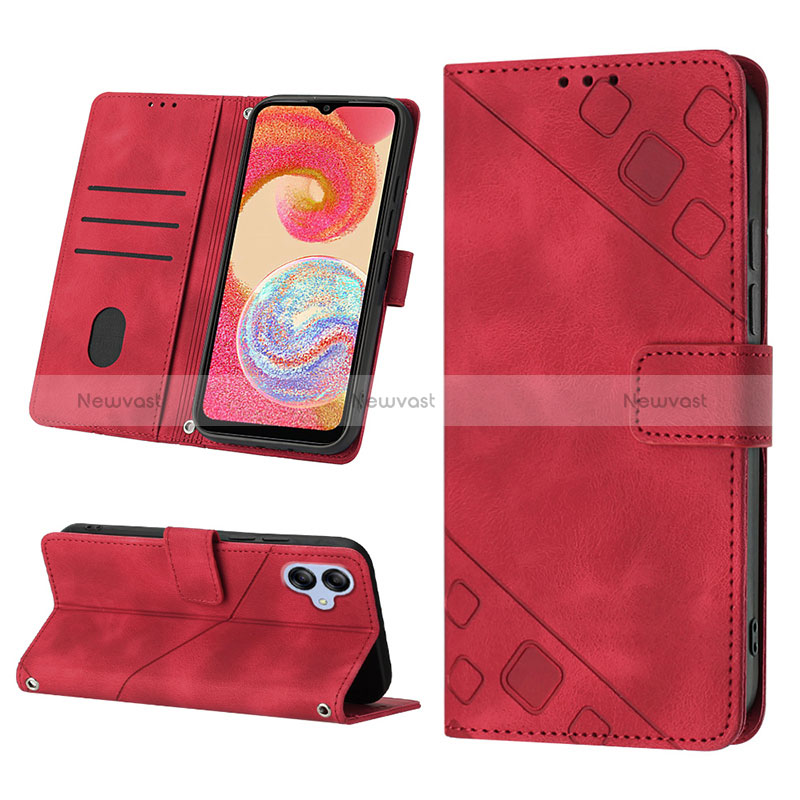 Leather Case Stands Flip Cover Holder YB2 for Samsung Galaxy F04