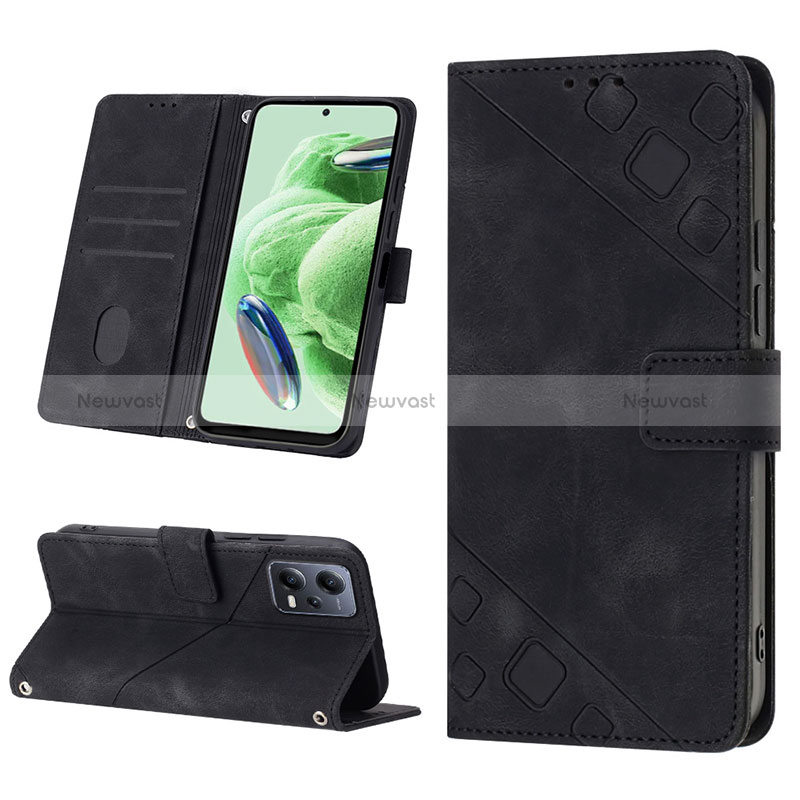 Leather Case Stands Flip Cover Holder YB2 for Xiaomi Poco X5 5G