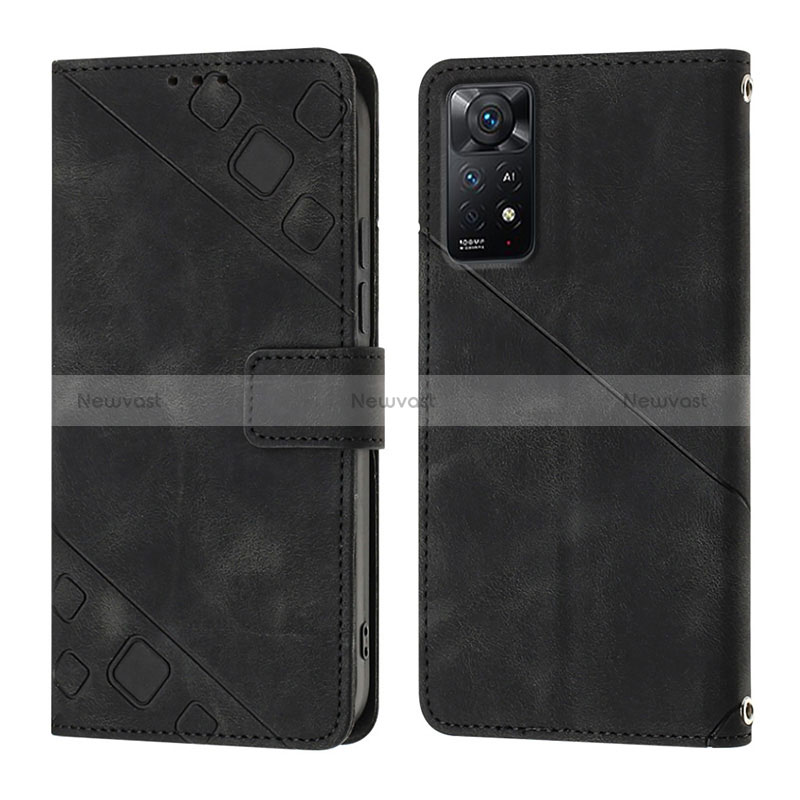 Leather Case Stands Flip Cover Holder YB2 for Xiaomi Redmi Note 11 Pro 4G