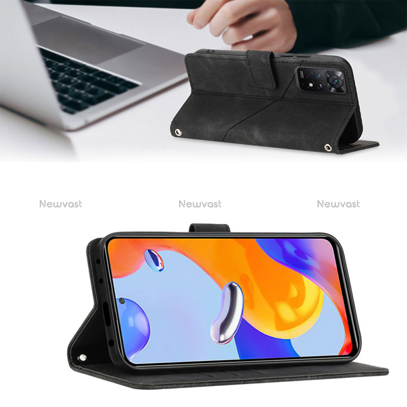 Leather Case Stands Flip Cover Holder YB2 for Xiaomi Redmi Note 11 Pro 4G