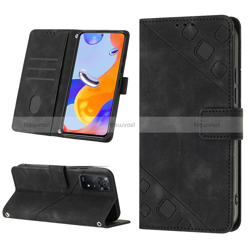 Leather Case Stands Flip Cover Holder YB2 for Xiaomi Redmi Note 11 Pro 5G