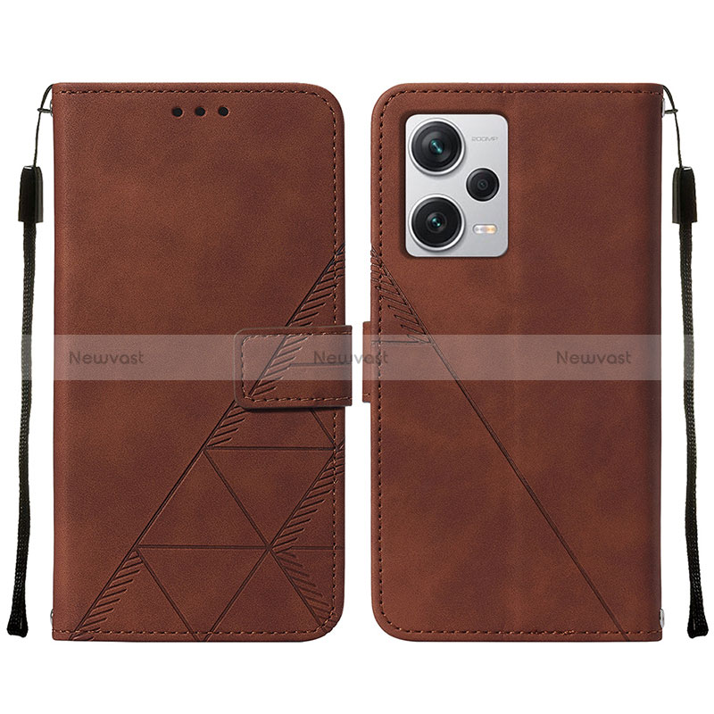Leather Case Stands Flip Cover Holder YB2 for Xiaomi Redmi Note 12 Explorer