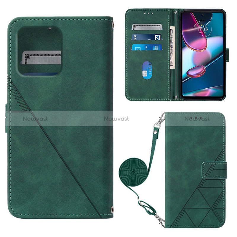 Leather Case Stands Flip Cover Holder YB3 for Motorola Moto Edge 40 Pro 5G