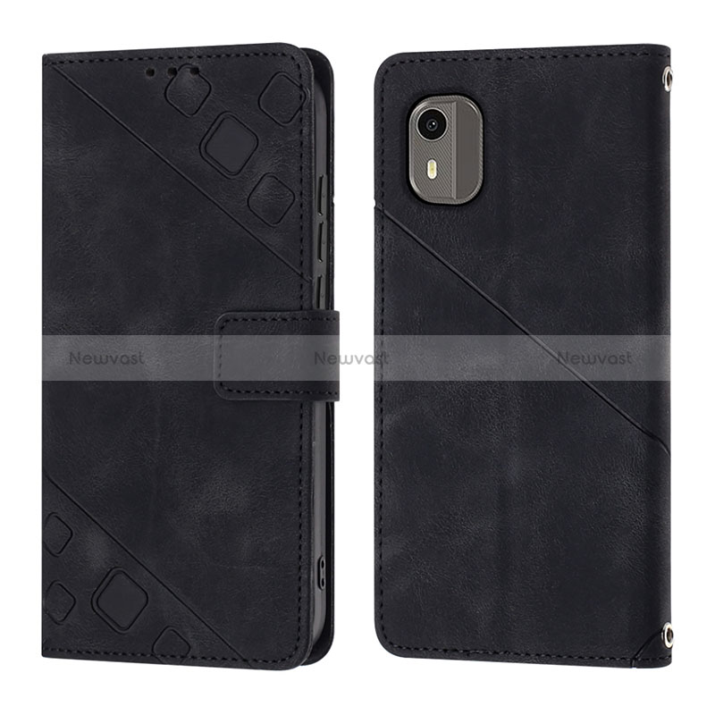 Leather Case Stands Flip Cover Holder YB3 for Nokia C12 Plus