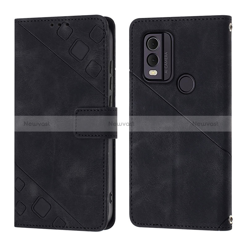 Leather Case Stands Flip Cover Holder YB3 for Nokia C22