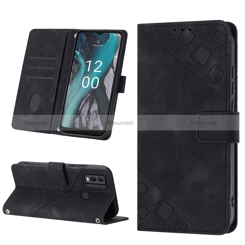 Leather Case Stands Flip Cover Holder YB3 for Nokia C22