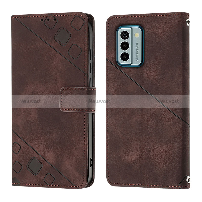 Leather Case Stands Flip Cover Holder YB3 for Nokia G22