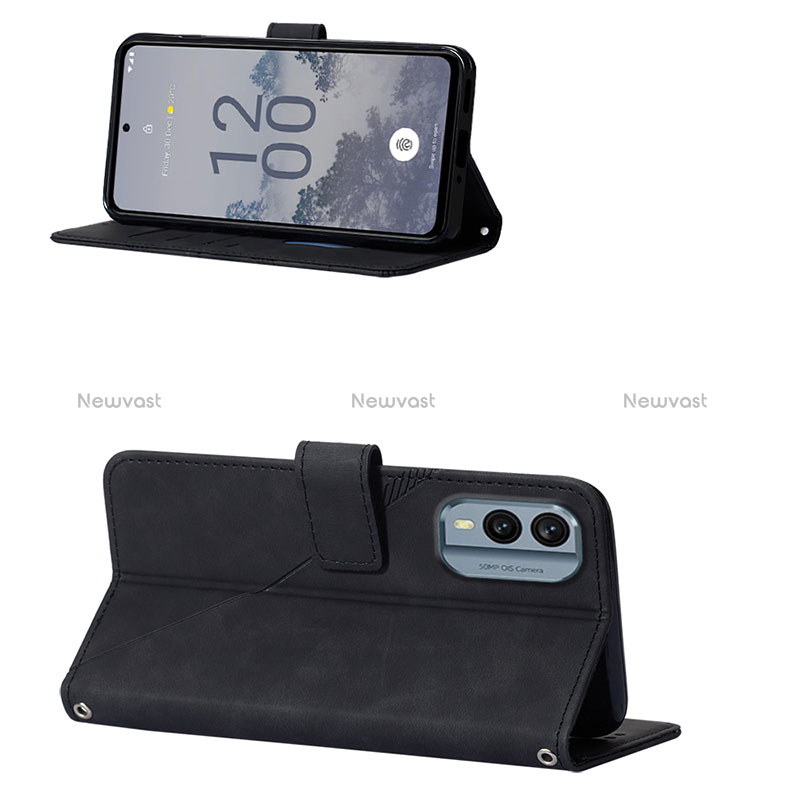 Leather Case Stands Flip Cover Holder YB3 for Nokia X30 5G