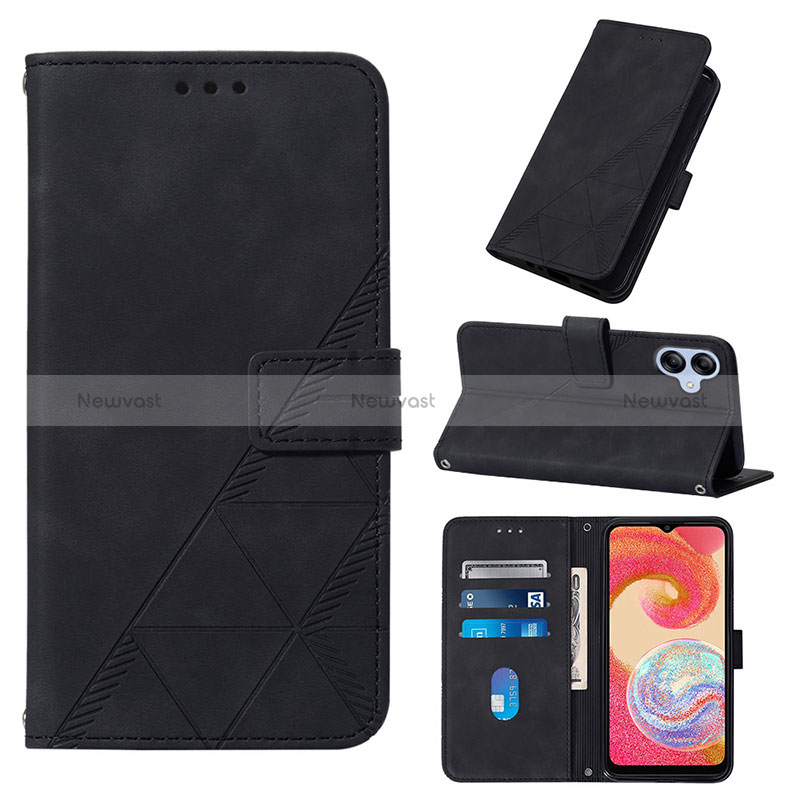 Leather Case Stands Flip Cover Holder YB3 for Samsung Galaxy A04E