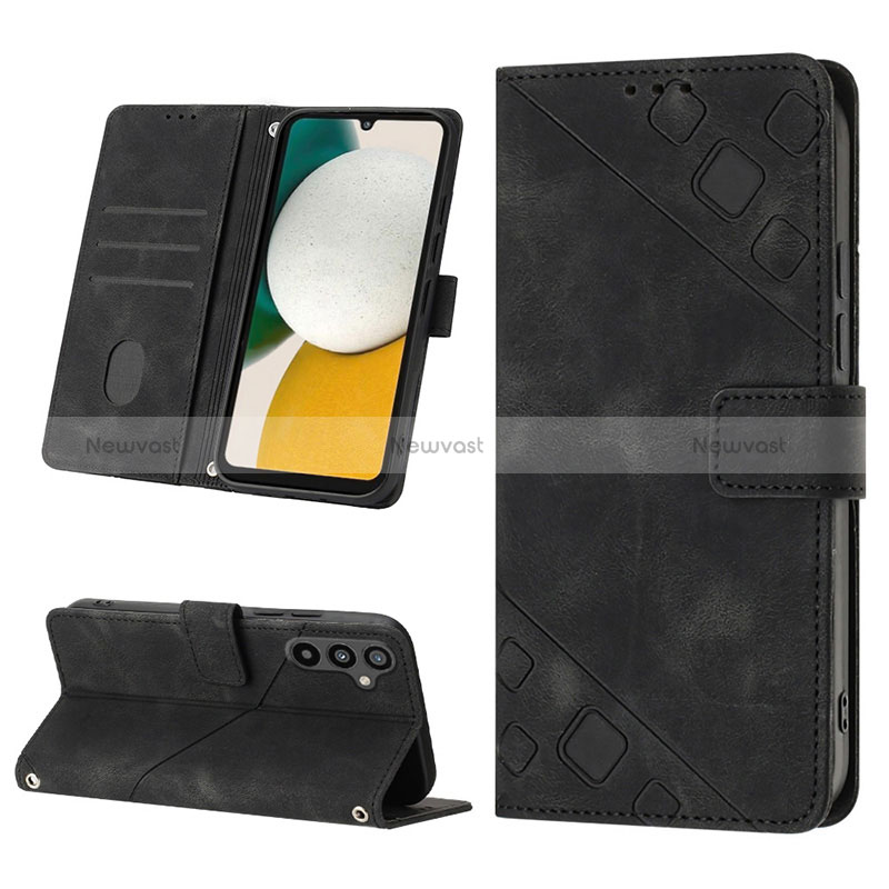 Leather Case Stands Flip Cover Holder YB3 for Samsung Galaxy A34 5G