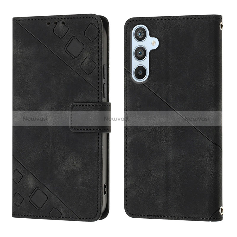 Leather Case Stands Flip Cover Holder YB3 for Samsung Galaxy A54 5G