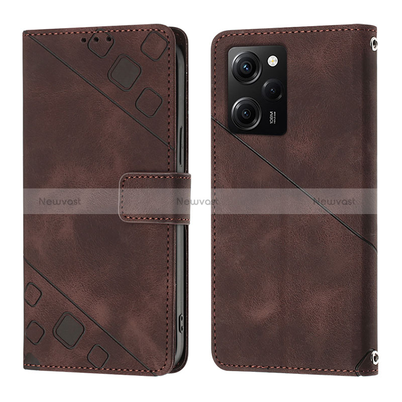 Leather Case Stands Flip Cover Holder YB3 for Xiaomi Redmi Note 12 Pro Speed 5G