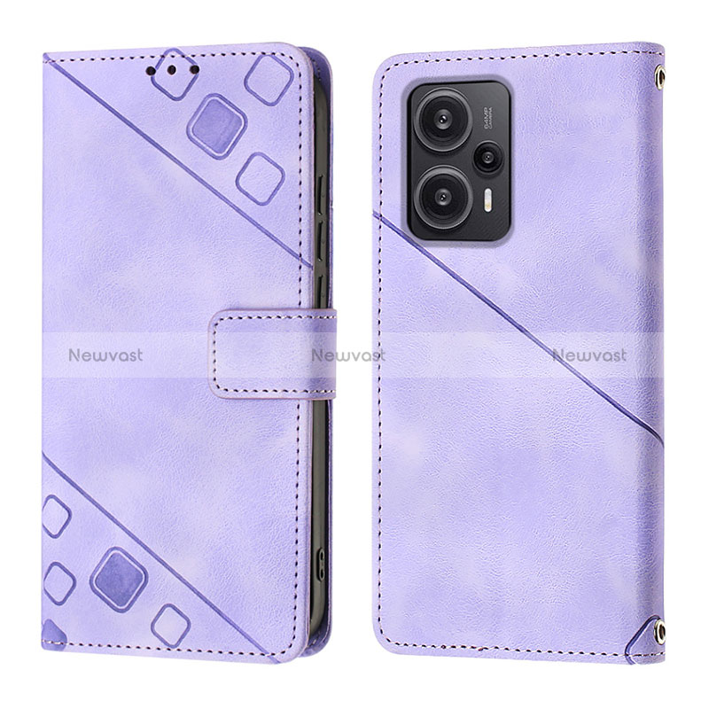 Leather Case Stands Flip Cover Holder YB3 for Xiaomi Redmi Note 12 Turbo 5G